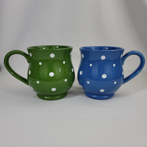 (2) Temp-Tations Polka Dot Mugs Cups - Picture 12 of 12